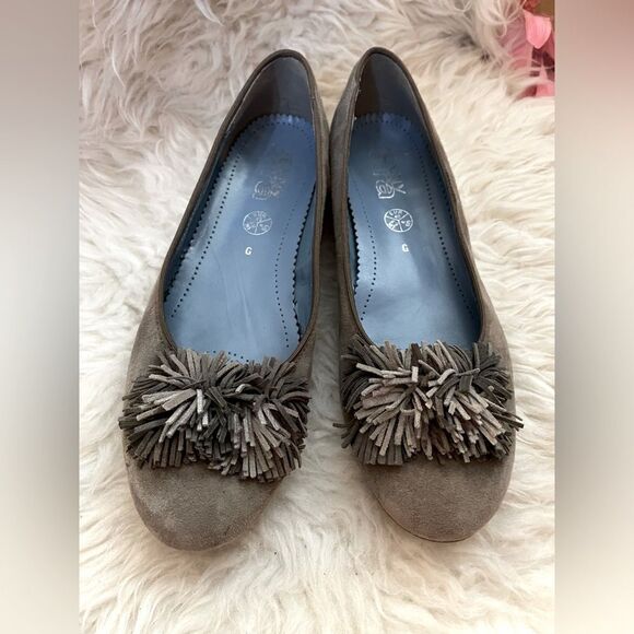 Ara PriscillaTaupe Suede Flats 9 - Picture 1 of 8